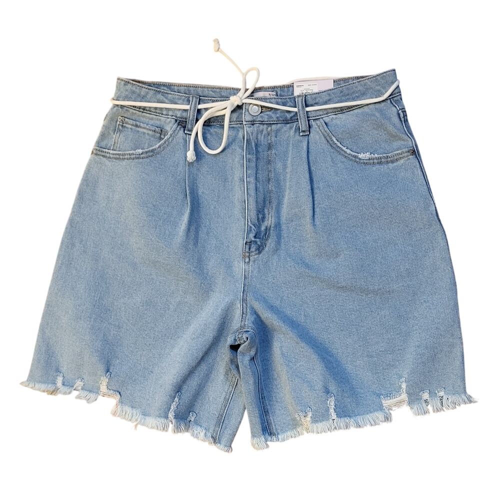 Sonoma Women Juniors Denim Cut-Off Bermuda Shorts Size 15/32W NWT